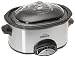 Rival 3860-BC 6-Quart Programmable Crock Pot Slow Cooker, Black/Chrome