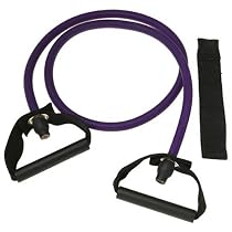 SPRI ES503R Xertube Resistance Band with Door Attachment and Exercise Charts (Purple, Very Heavy)