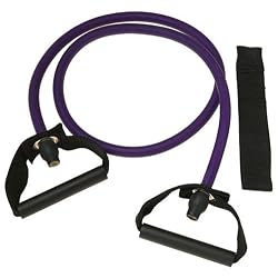 SPRI ES503R Xertube Resistance Band with Door Attachment and Exercise Charts (Purple, Very Heavy)