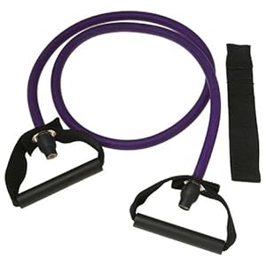 SPRI ES503R Xertube Resistance Band with Door Attachment and Exercise Charts (Purple, Very Heavy)