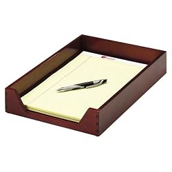 Rolodex 73521 Harmony Wood Legal Letter Tray, Mahogany Finish
