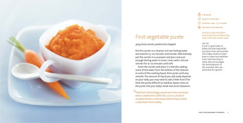 Cover image : Top 100 Baby Purees: 100 Quick and Easy Meals for a Healthy and Happy Baby