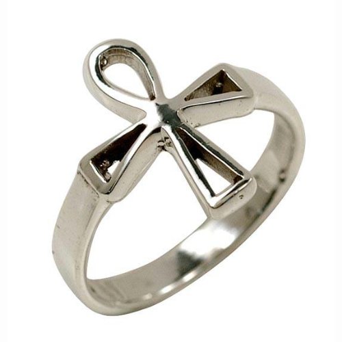 Cutout Ankh - Sterling Silver Ring