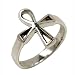 Cutout Ankh - Sterling Silver Ring Size 6