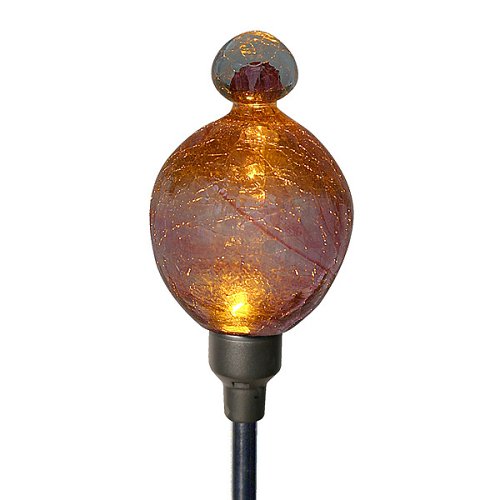 Allsop 29030 Firefly Garden Solar Stake Fuchsia Finial, Kraft Box