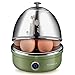VOBAGA Electric Egg Cooker, Rapid Egg Boiler with Auto Shut Off for Soft, Medium, Hard Boiled, Poached, Steamed Eggs, Vegetables and Dumplings, Stainless Steel Tray with 7-Egg Capacity (Green)