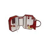 Jewelry Box with Lock and Key in Red