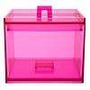 Zak! Designs Meeme Stacking Canister, Small, Fuchsia, 950ml 12.0 x 12.0 x 10.0 cm