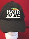 Bob Marley Cap Hat Licensed by Zion Rootswear - Embroidered Bob Marley and Jamaican Flag Design