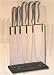5 Piece knife set in transparent block