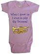 WHEN I GROW UP I WANT TO PLAY THE TRUMPET - BigBoyMusic Baby Designs - White, Blue or Pink Onesie / Baby T-shirt
