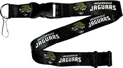 Jacksonville Jaguars Black Lanyard Keychain