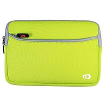 Kroo 90377 Glove Sleeve with Side Pocket for Asus Eee PC 700/701/900/901 (Green)