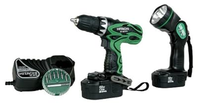 Hitachi DS18DVF3 18-Volt Ni-Cad 1/2-Inch Cordless Drill/Driver Kit