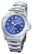Charles Hubert Paris - Men's Premium Automatic Traditional Watch w/Rotating Diver Bezel and Sunray Blue Dial