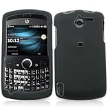 Crystal Hard BLACK RUBBERIZED Cover Case for HP Ipaq Glisten ATT + BLACK swivel belt clip [WCS306]