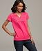 Style&co. Top, Crochet V-Neck