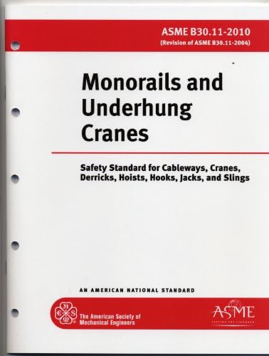 B30.11 Monorails &amp; Underhung Cranes (R2010)