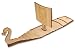 Wooden Viking Longship for Miniatures