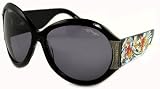 Ed Hardy Sunglasses EHS 002 Koi Fish Black by