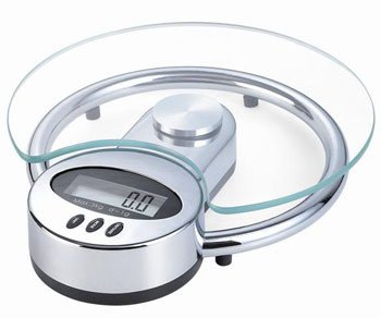 Newline Elegant Digital Glass Kitchen Food Scale