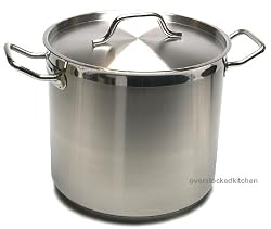 100QT(100Quart)STAINLESSSTEELSTOCKPOTW/LID(COMMERCIALGRADENSF)