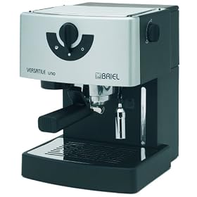 Briel ES37SFB Versatile Uno Pump Espresso Machine, Black by Espresso Machines