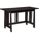 Altra Furniture Modern Mission Desk, Chocolate Wenge