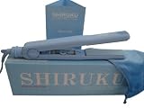 Shiruku Tourmaline Ceramic Ionic Straightening Flat Hair Iron   Blue