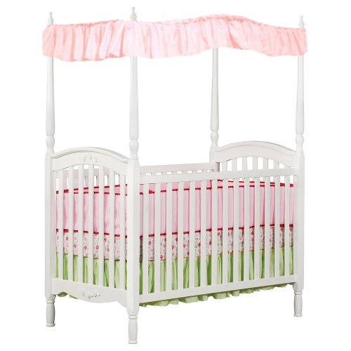 New Crib Size Solid Bubblegum Pink Princess Canopy Fabric Top