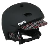 Bern Brentwood Knit Men's Helmet - Matte Black / Plaid Knit Liner