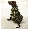Camo Hooded Dog Sweatshirt - Small Green