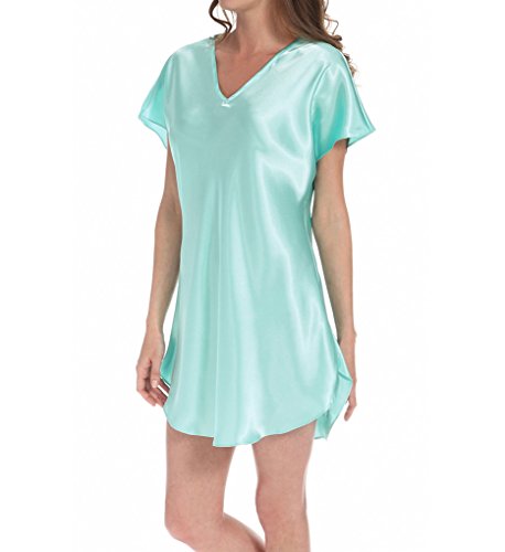 Amanda Rich Bias Cut Satin T-Shirt Gown (412-40)