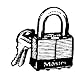 4-Pin Tumbler Padlock (1KARAN) 6 each