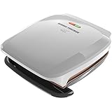George Foreman GR260P 4 Serving Classic Plate Grill, Platinum