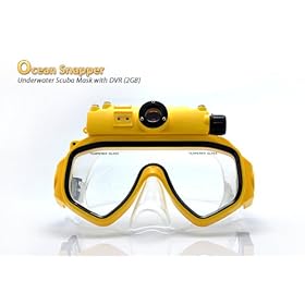 Ocean Snapper - Underwater Scuba Mask with DVR (2GB) Scuba Water Proof resistant Cam Camera Kamera