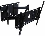 VideoSecu Dual Arm Cantilever Articulating Wall Mount Bracket for VIZIO 37   55 LCD Plasma HDTV, Arm Extends 26