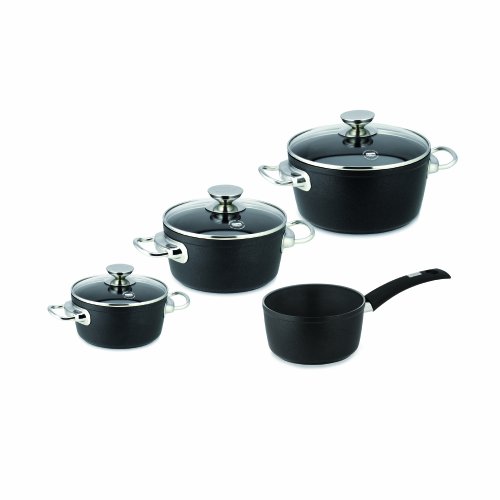 Berndes 021201 Balance Induction Kochtopfset 4-teilig Kochtopf mit Glasdeckel 16/20/24 cm, Preisvergleich
