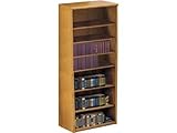 IMAGE OF Contemporary Oak Veneer Bookcase (3'Wx7'H)