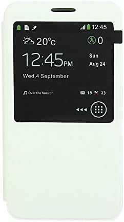 Kang S-View Window Leather Flip Case Stand Cover For Sumsang Galaxy Note3 Neo N7505 (White)
