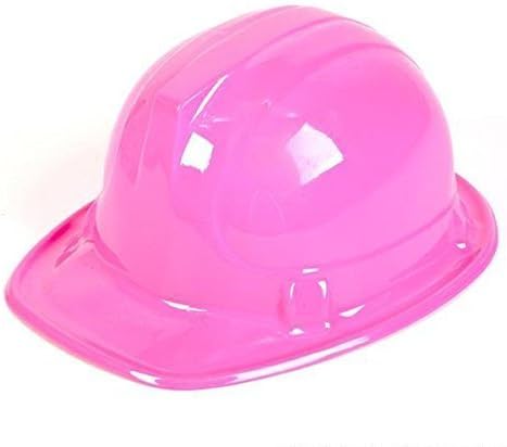 Plastic Pink Adult Size Construction Helmets Hats (12 Per Package) by Discontinued