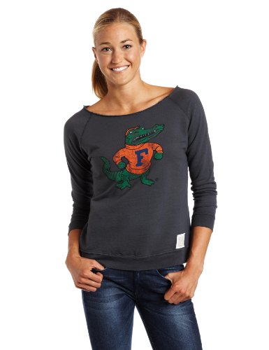NCAA Women's Grey Florida Gators Short Sleeve Tee (Streaky Grey, Large)