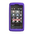 LG Vu CU920 CU915 Swirly Line Silicone Protector Thick Skin Case PURPLE