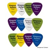 12 x SMOOTH NYLON GUITAR PICKS light plectrums 0.46mm