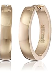 Stainless Steel Rose Gold Huggie Earrings