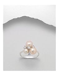 Peach (Natural) CZ Ring In 92.5 Sterling Silver