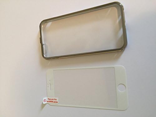 No MonkeyTM Vg Absorbed Phone Case, Anti-shock Protective Case for Iphone 6 (4.7"), Silver with Gold Detail Thick Clear Flexible Back, Easy Assembly, Great Protection, Durable Design, Bumper Case Cover