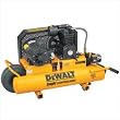 DEWALT D55580 20 Amp/10 Amp 2 Horsepower 8-Gallon Wheeled Oiled Twin Pontoon Compressor with Dual Voltage and Dual Control