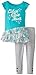 Calvin Klein Little Girls' Ruffled Tunic with Gray Pants