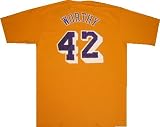 Los Angeles Lakers James Worthy Distressed Print Throwback T Shirt